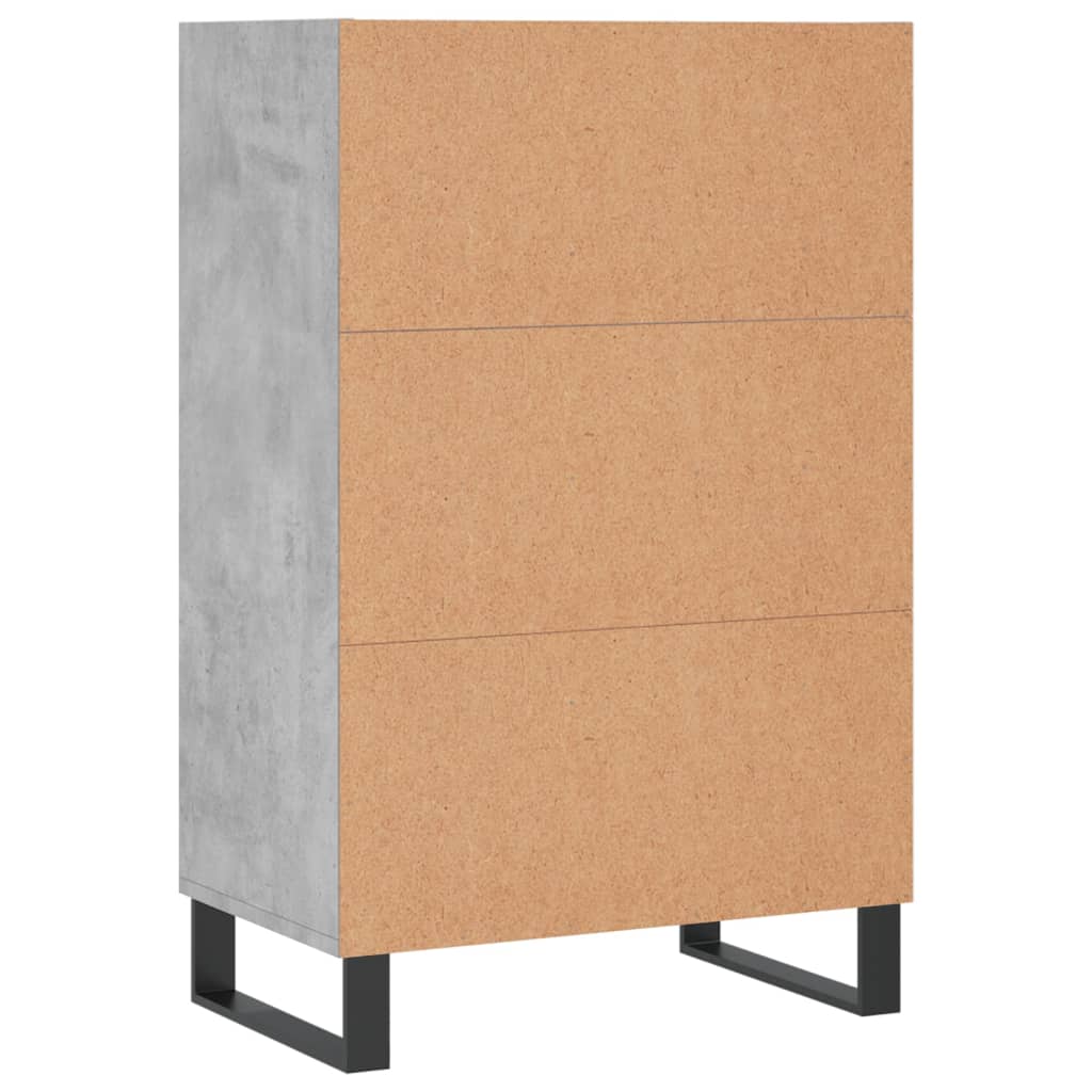 Credenza Grigio Cemento 57x35x90 cm in Legno Multistrato - homemem39