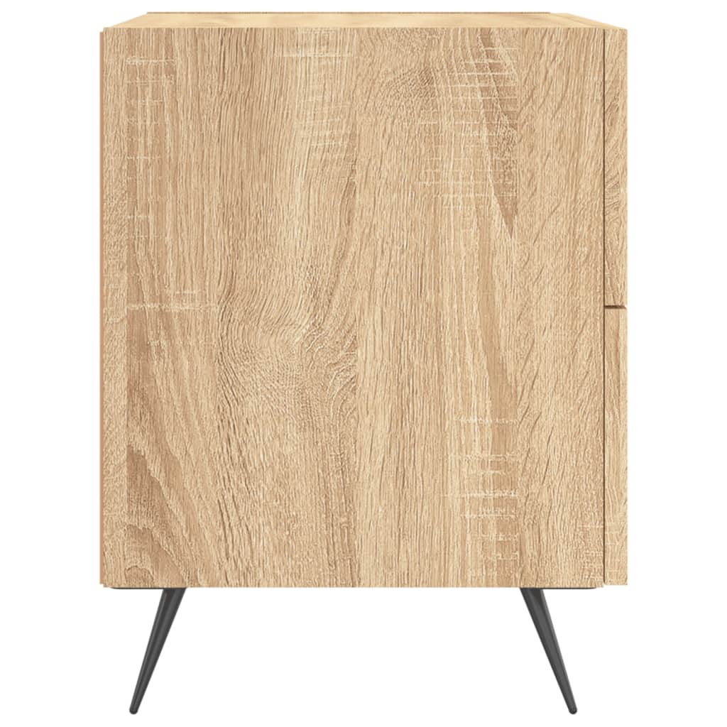 Comodini 2 pz Rovere Sonoma 40x35x47,5 cm in Legno Multistrato