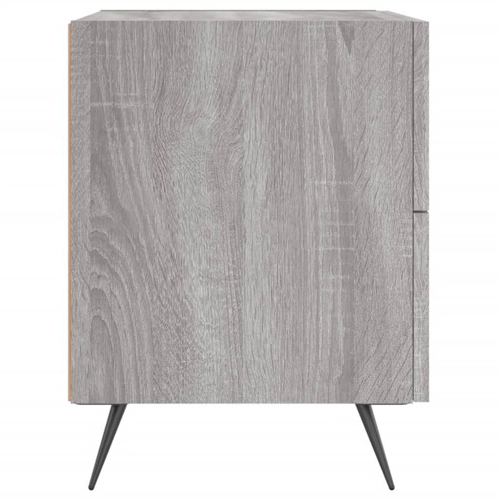Comodini 2 pz Grigio Sonoma 40x35x47,5 cm in Legno Multistrato - homemem39