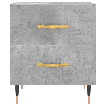 Comodini 2 pz Grigio Cemento 40x35x47,5 cm in Legno Multistrato - homemem39