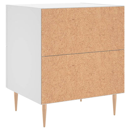 Comodino Bianco 40x35x47,5 cm in Legno Multistrato - homemem39