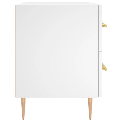 Comodini 2 pz Bianchi 40x35x47,5 cm in Legno Multistrato | homemem39