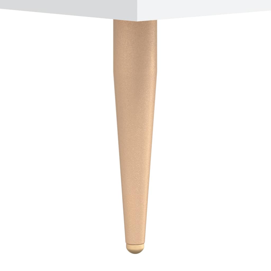 Comodini 2 pz Bianchi 40x35x47,5 cm in Legno Multistrato | homemem39