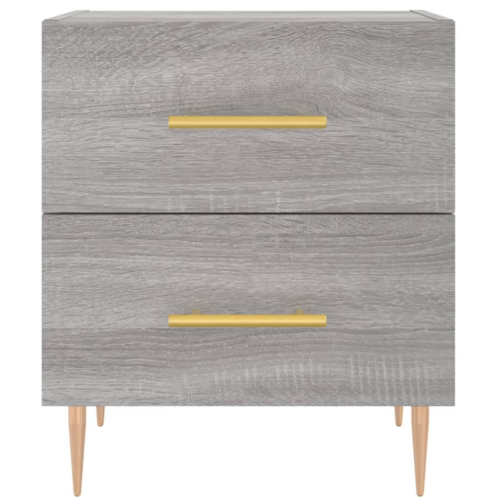 Comodino Grigio Sonoma 40x35x47,5 cm in Legno Multistrato - homemem39