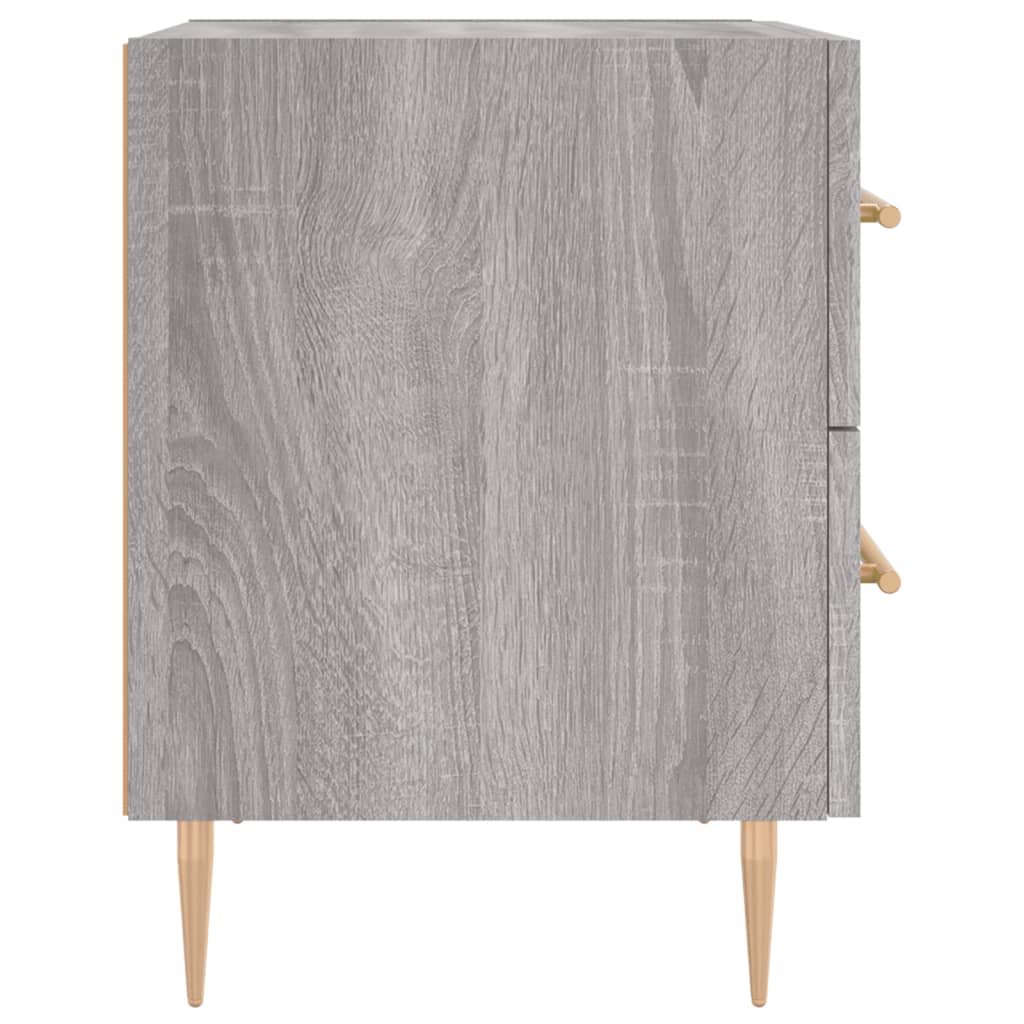Comodino Grigio Sonoma 40x35x47,5 cm in Legno Multistrato - homemem39