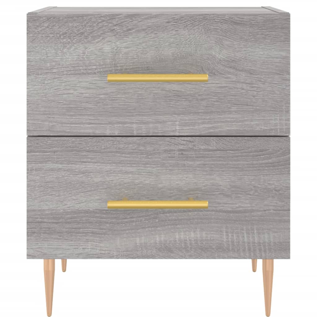 Comodini 2 pz Grigio Sonoma 40x35x47,5 cm in Legno Multistrato - homemem39