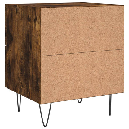 Comodini 2 pz Rovere Fumo 40x35x47,5 cm in Legno Multistrato - homemem39