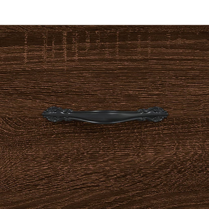 Comodino Rovere Marrone 40x35x47,5 cm in Legno Multistrato