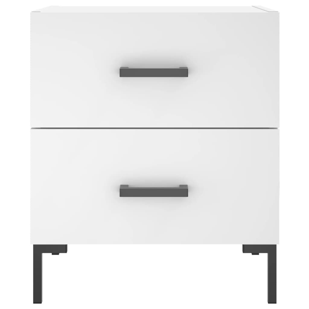 Comodino Bianco 40x35x47,5 cm in Legno Multistrato - homemem39