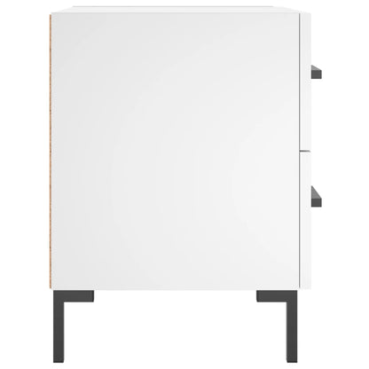Comodino Bianco 40x35x47,5 cm in Legno Multistrato - homemem39
