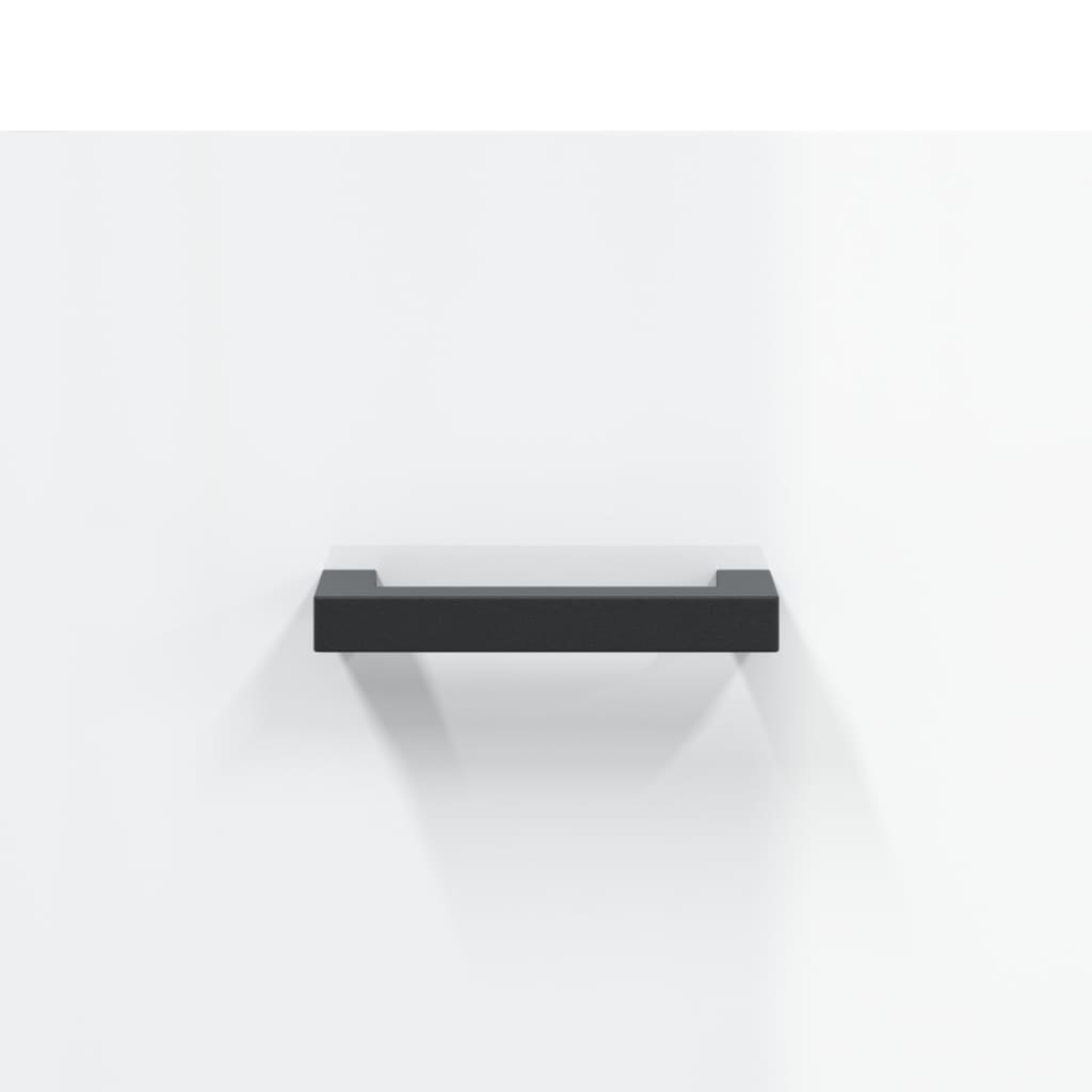 Comodini 2 pz Bianco Lucido 40x35x47,5 cm in Legno Multistrato - homemem39