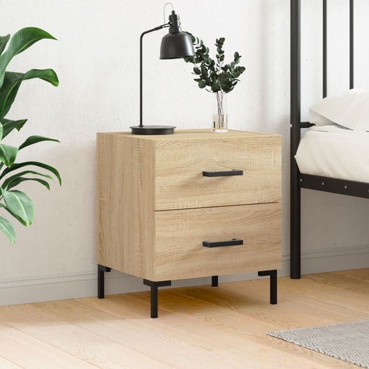 Comodino Rovere Sonoma 40x35x47,5 cm in Legno Multistrato - homemem39