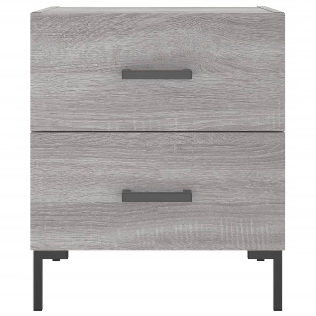 Comodino Grigio Sonoma 40x35x47,5 cm in Legno Multistrato