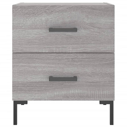 Comodino Grigio Sonoma 40x35x47,5 cm in Legno Multistrato