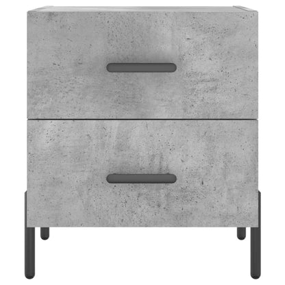 Comodino Grigio Cemento 40x35x47,5 cm in Legno Multistrato - homemem39