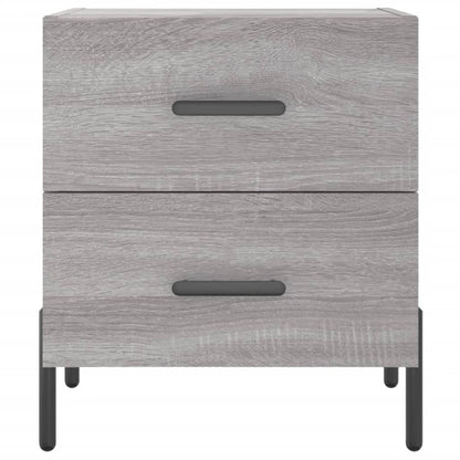 Comodino Grigio Sonoma 40x35x47,5 cm in Legno Multistrato - homemem39