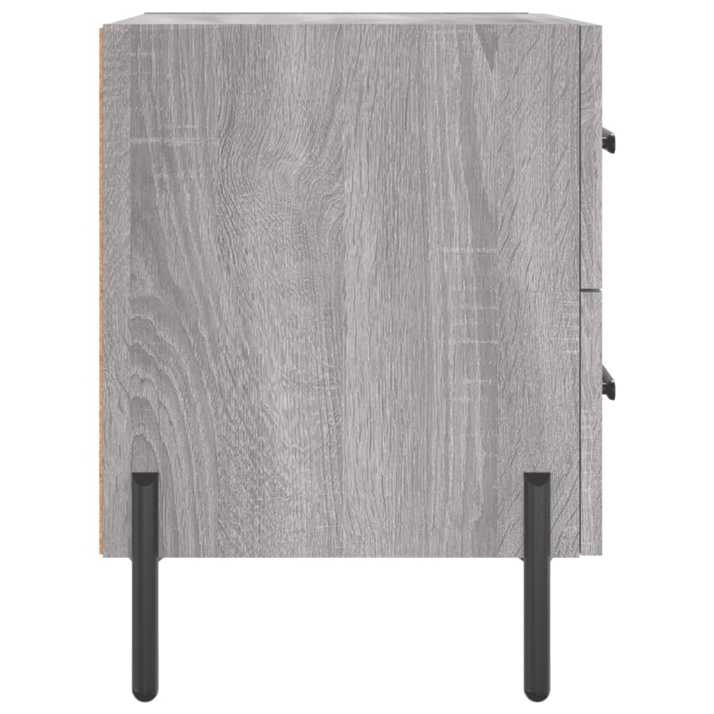 Comodino Grigio Sonoma 40x35x47,5 cm in Legno Multistrato - homemem39