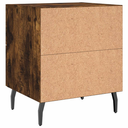 Comodino Rovere Fumo 40x35x47,5 cm in Legno Multistrato - homemem39