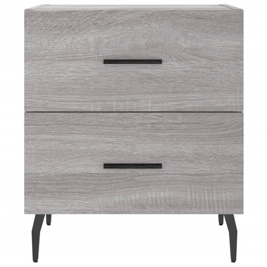 Comodino Grigio Sonoma 40x35x47,5 cm in Legno Multistrato - homemem39