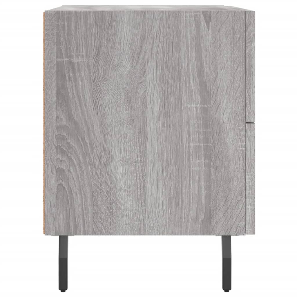 Comodino Grigio Sonoma 40x35x47,5 cm in Legno Multistrato - homemem39