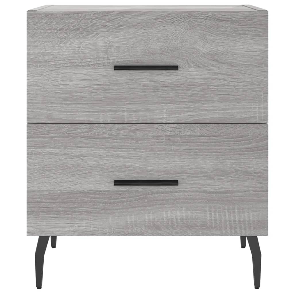 Comodini 2 pz Grigio Sonoma 40x35x47,5 cm in Legno Multistrato - homemem39