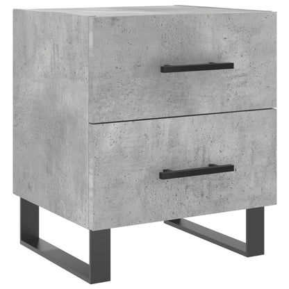 Comodino Grigio Cemento 40x35x47,5 cm in Legno Multistrato - homemem39