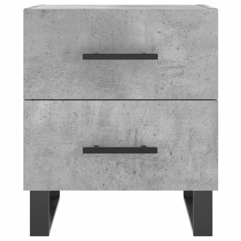 Comodino Grigio Cemento 40x35x47,5 cm in Legno Multistrato - homemem39