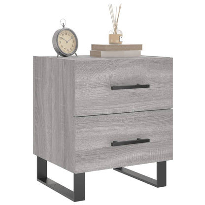 Comodino Grigio Sonoma 40x35x47,5 cm in Legno Multistrato - homemem39