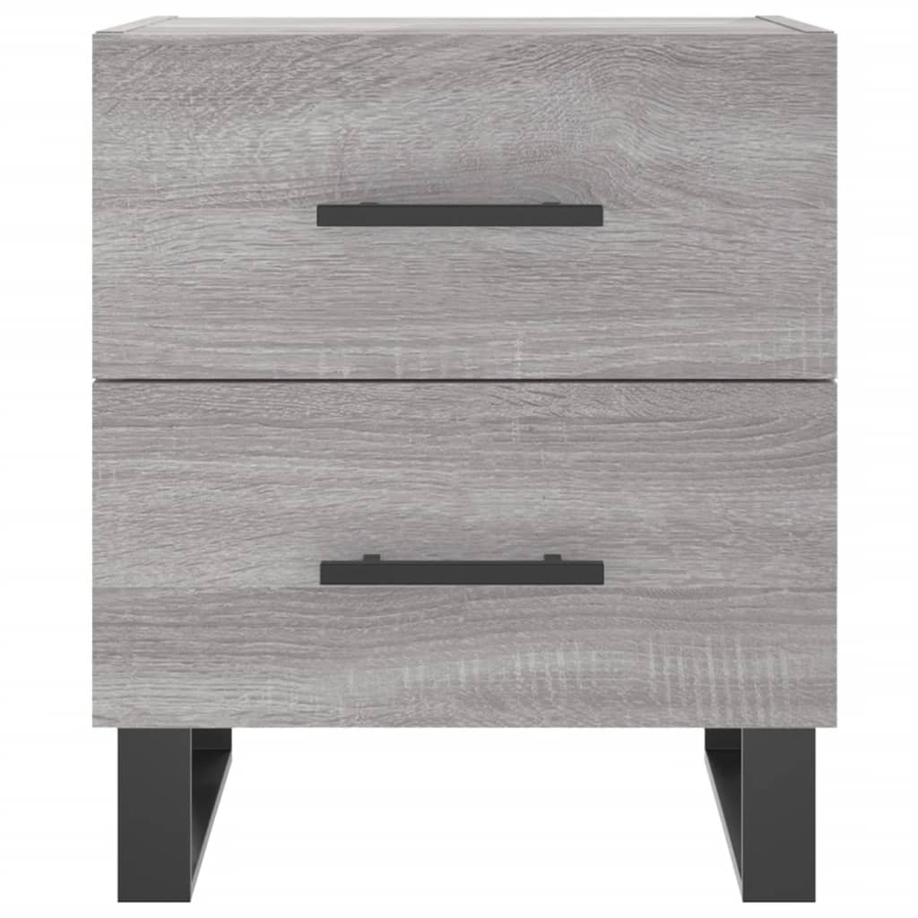 Comodino Grigio Sonoma 40x35x47,5 cm in Legno Multistrato - homemem39