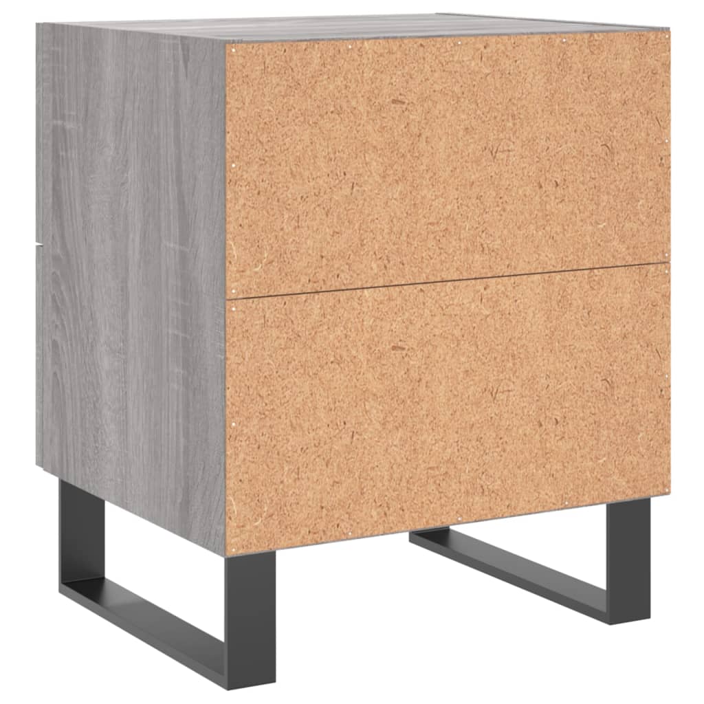 Comodino Grigio Sonoma 40x35x47,5 cm in Legno Multistrato - homemem39