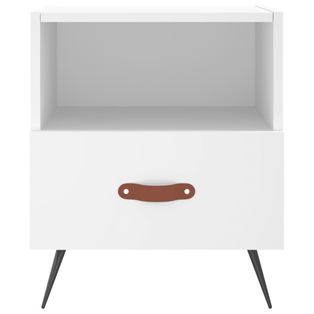 Comodini 2 pz Bianchi 40x35x47,5 cm in Legno Multistrato - homemem39