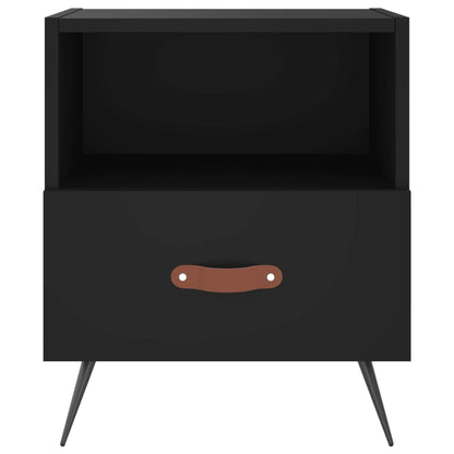 Comodini 2 pz Neri 40x35x47,5 cm in Legno Multistrato - homemem39