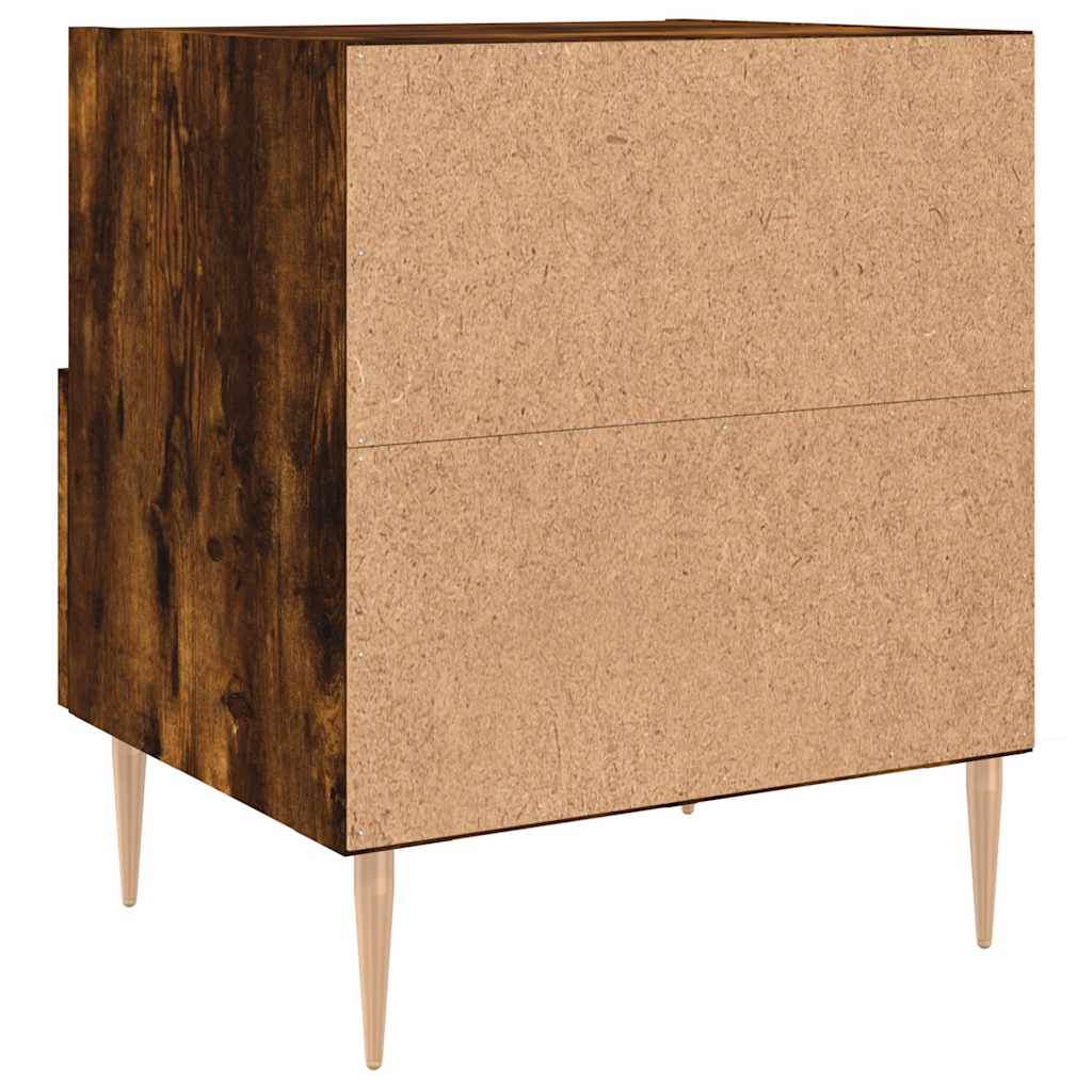 Comodini 2 pz Rovere Fumo 40x35x47,5 cm in Legno Multistrato - homemem39