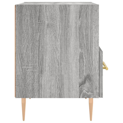 Comodino Grigio Sonoma 40x35x47,5 cm in Legno Multistrato