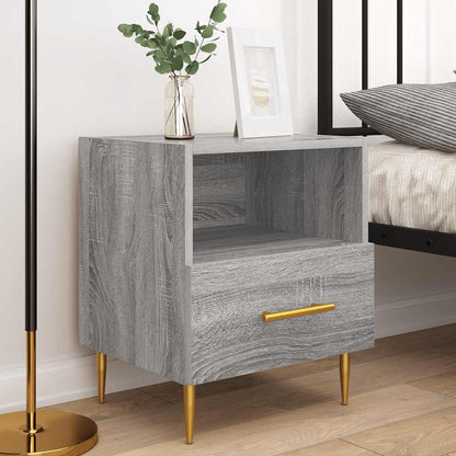 Comodini 2 pz Grigio Sonoma 40x35x47,5 cm in Legno Multistrato