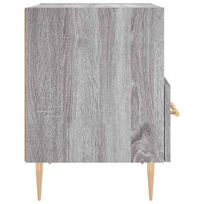 Comodini 2 pz Grigio Sonoma 40x35x47,5 cm in Legno Multistrato