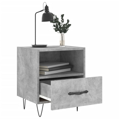 Comodini 2 pz Grigio Cemento 40x35x47,5 cm in Legno Multistrato - homemem39