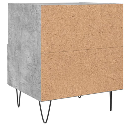 Comodini 2 pz Grigio Cemento 40x35x47,5 cm in Legno Multistrato - homemem39