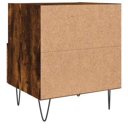 Comodino Rovere Fumo 40x35x47,5 cm in Legno Multistrato - homemem39