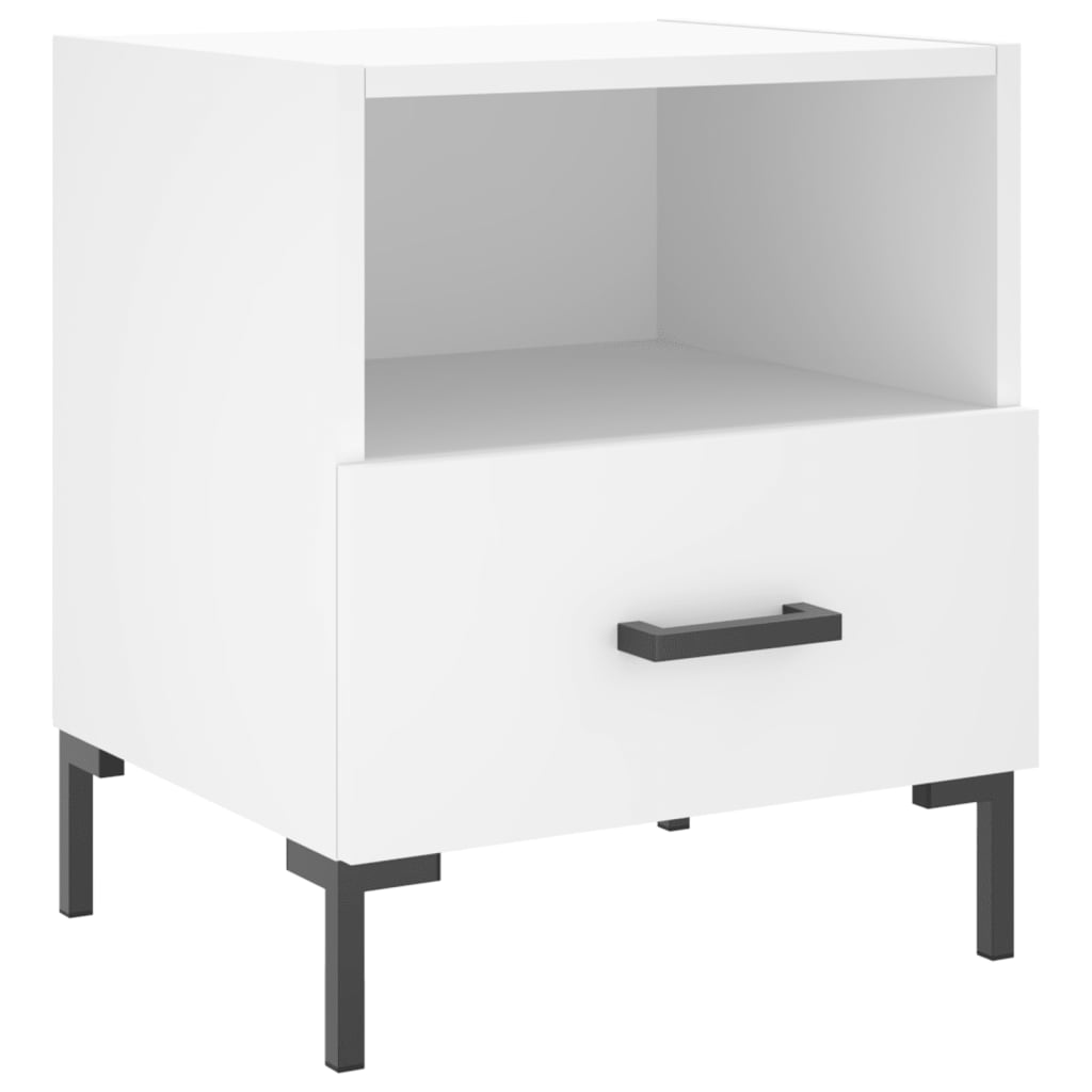 Comodini 2 pz Bianchi 40x35x47,5 cm in Legno Multistrato - homemem39