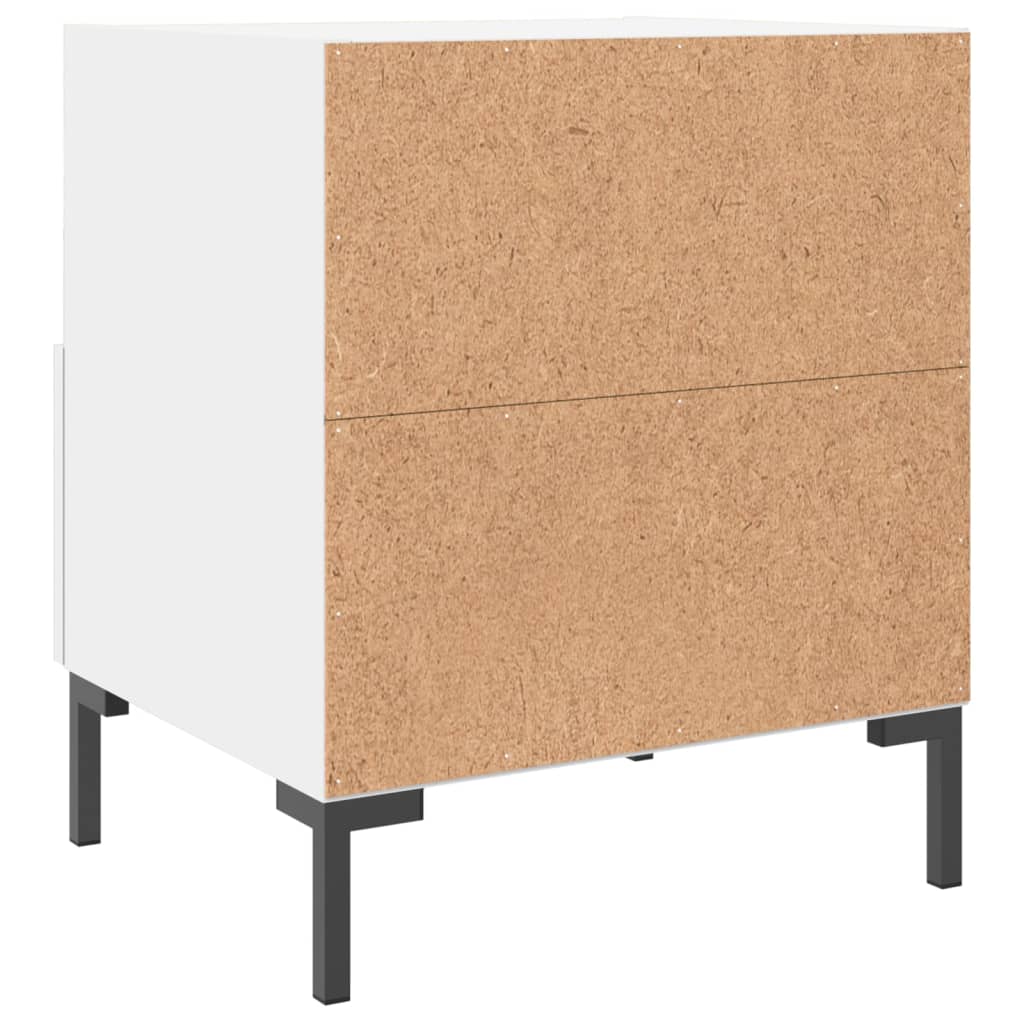 Comodini 2 pz Bianchi 40x35x47,5 cm in Legno Multistrato - homemem39