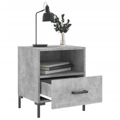 Comodini 2 pz Grigio Cemento 40x35x47,5 cm in Legno Multistrato - homemem39