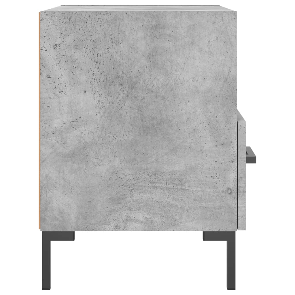 Comodini 2 pz Grigio Cemento 40x35x47,5 cm in Legno Multistrato - homemem39