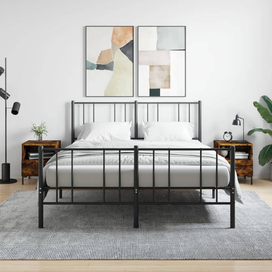 Comodini 2 pz Rovere Fumo 40x35x47,5 cm in Legno Multistrato - homemem39