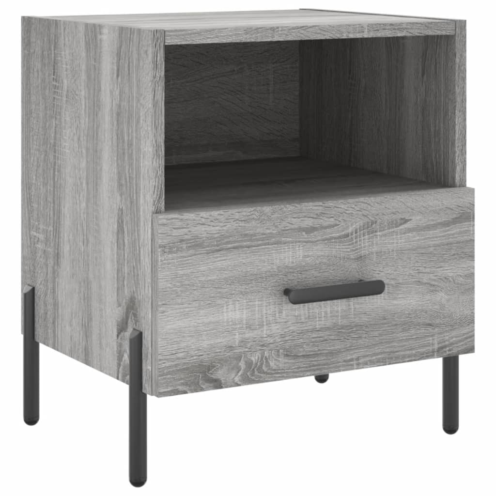 Comodini 2 pz Grigio Sonoma 40x35x47,5 cm in Legno Multistrato - homemem39