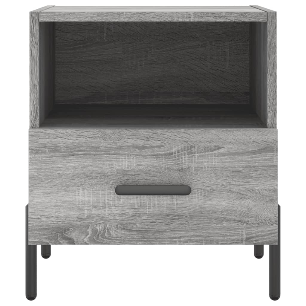 Comodini 2 pz Grigio Sonoma 40x35x47,5 cm in Legno Multistrato - homemem39