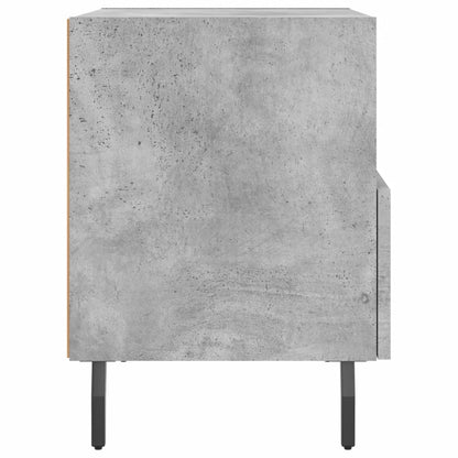Comodini 2 pz Grigio Cemento 40x35x47,5 cm in Legno Multistrato