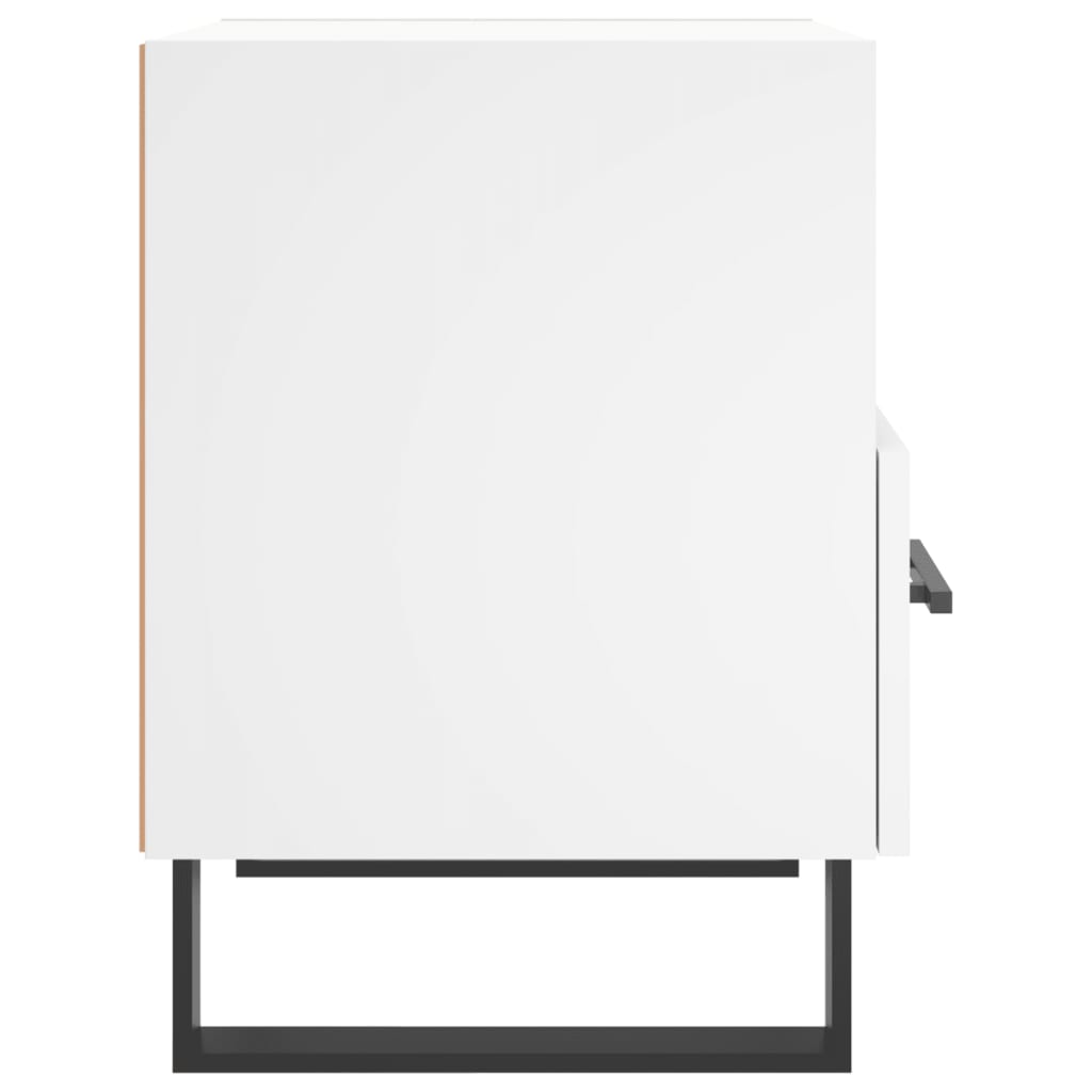 Comodino Bianco 40x35x47,5 cm in Legno Multistrato - homemem39