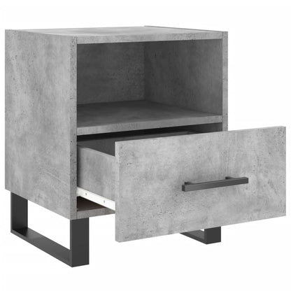 Comodino Grigio Cemento 40x35x47,5 cm in Legno Multistrato - homemem39