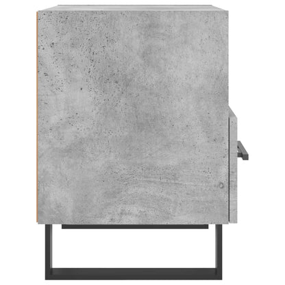 Comodino Grigio Cemento 40x35x47,5 cm in Legno Multistrato - homemem39